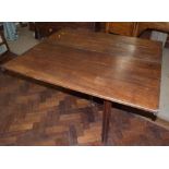 19th century oak drop-leaf table. Condition report: see terms and conditions