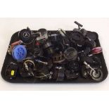 Collection of mixed fishing reels and spools including Mitchell spinning reels Abedex etc