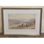 Edward Tucker - Lakeland View with Figure Resting - watercolour Condition report: see terms and