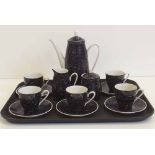 WALBRZYCH Poland retro hand painted 1950's style tea set. Condition report: see terms and