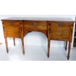 19th century mahogany sideboard Condition report: see terms and conditions