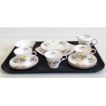 14pcs floral Shelley tea ware (no. 2372) Condition report: see terms and conditions