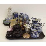 Collection of 19th century English pottery and a selection of Jasperware Condition report: see terms