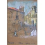 Harold Riley (1934-), "Perugia", signed, titled and dated 'June 1963', pastel, 44 x 30cm.; 17.25 x