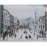 After Laurence Stephen Lowry (1887-1976), "The Level Crossing, Burton On Trent", signed in pencil in