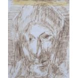 Tadeusz Was (1912-2005), Portrait, unsigned, ink drawing, 25.5 x 20.5cm.; 10 x 8in. Artists'