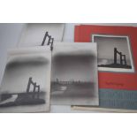 Trevor Grimshaw (1947-2001), "Fence and Viaduct", three preparatory graphite drawings together