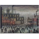 After Laurence Stephen Lowry R.A. (British,1887-1976), "Our Town", signed and numbered 423/850 in