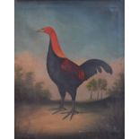 D.E. Sutton, 19th century, Portrait of a Fighting Cock, signed and dated '87, oil on canvas, 60.5