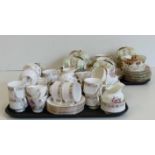 26pcs paragon 'Belinda' ware, 17pcs Coalport 'Fragrance' ware and 2 pt Royal Stafford tea sets