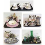 Large collection of ceramics and glass to include :14pcs floral Shelley tea ware (no. 2372) Woods "