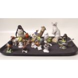 Three Beswick birds, nine Goebel birds, three Aynsley models and a Beswick Jack Russell. Condition