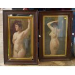 English School - 19th/20th century - Female Nude Studies - oil on board - a pair (2) Condition