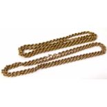 Two rope twist necklaces chains. Condition report: see terms and conditions