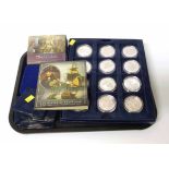 Battle of Trafalgar proof coin collection. Condition report: see terms and conditions