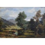 Tom Anderson, 19th century, View in North Wales, signed, titled on verso, oil on canvas, 49.5 x