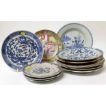 Fourteen Chinese export porcelain plates. Condition report: see terms and conditions