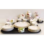 Wedgwood Mirabelle tea service together with a collection of Coalport, and Spode country cane ware