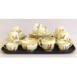 Crown Staffordshire floral tea service Condition report: see terms and conditions