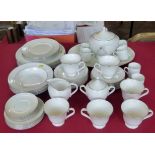 Wedgewood signet platinum tea, coffee and dinner service Condition report: see terms and conditions