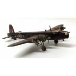 Wooden model of a sterling bomber. Condition report: see terms and conditions