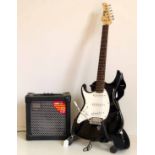 Cort electric guitar, G Series c/w carrying bag and Cube 15 amp Condition report: see terms and