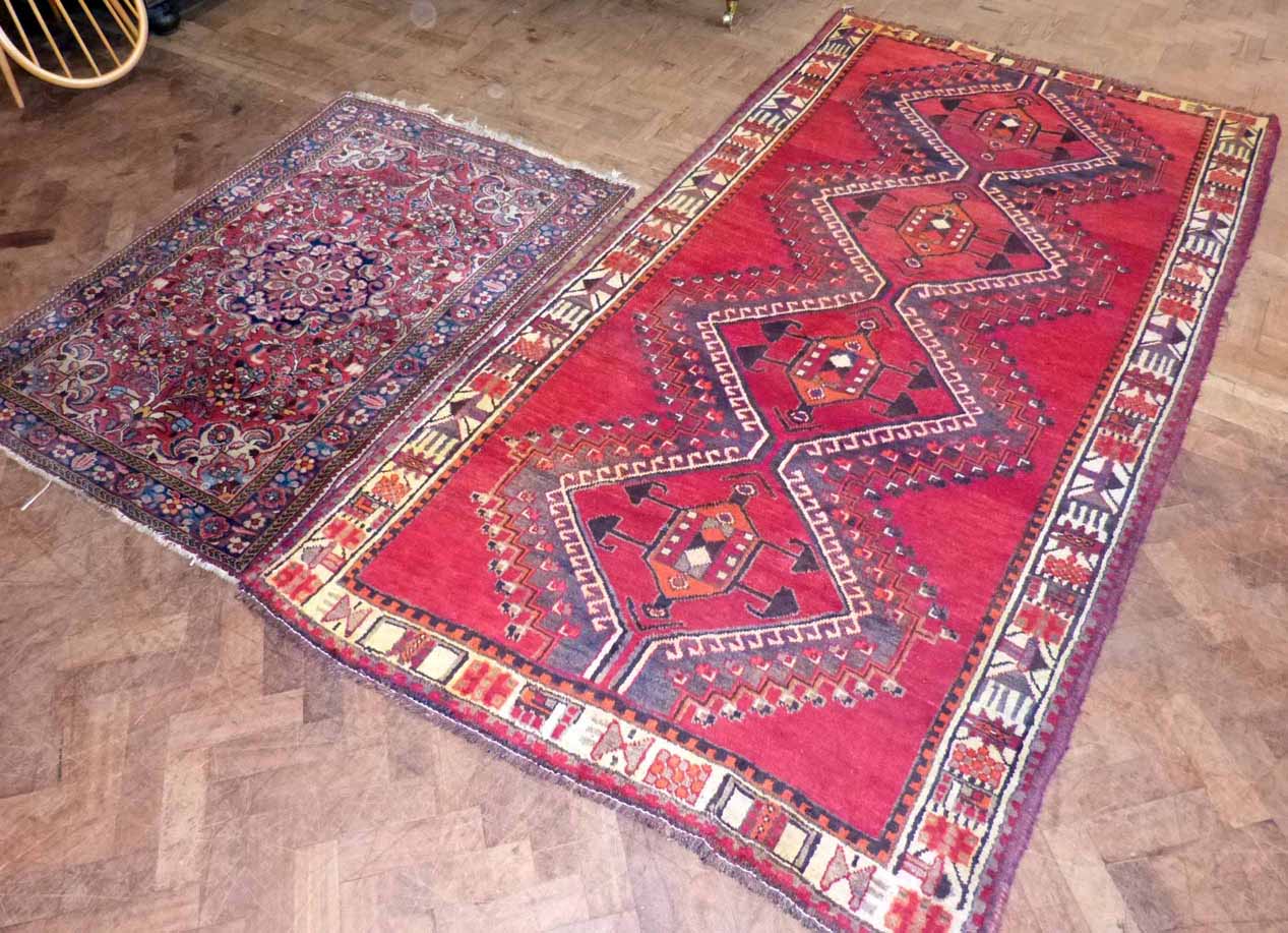 Iranian rug and one other Condition report: see terms and conditions