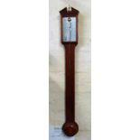 Reproduction mahogany stick barometer Condition report: see terms and conditions