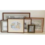 Quantity of signed limited edition railway prints, After John S. Gibb and Don Breckon with framed