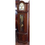 Reproduction corner long case clock. Condition report: see terms and conditions