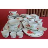 Approx 60 pcs Royal Worcester 'poppies' tea/dinner ware Condition report: see terms and conditions