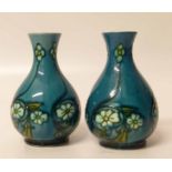 Pair Minton Ltd Secessionist vases Condition report: see terms and conditions