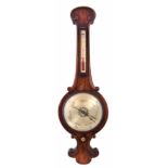 Victorian rosewood framed barometer. Condition report: see terms and conditions