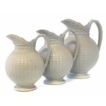 Graduated set of three Copeland jugs circa 1880 Condition report: see terms and conditions