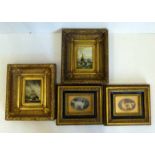 Two reproduction gilt framed maritime pictures and two depicting Spaniels. Condition report: see