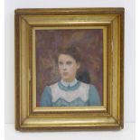 English School, 19th/20th century, Portrait of a Girl, oil. Condition report: see terms and