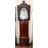 Eight day long case clock (Bury). Condition report: see terms and conditions