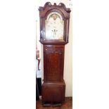 19th century mahogany 8 day longcase clock Condition report: see terms and conditions