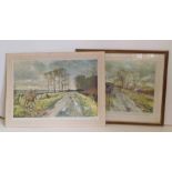 Two Michael Lyne hunting prints (one unframed). Condition report: see terms and conditions