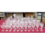 Large collection of cut glass. Condition report: see terms and conditions