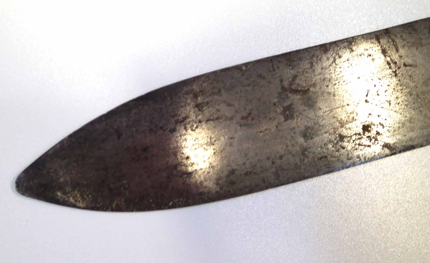 Large double handed sword, the blade bears feint traces of an orb mark to each side, engraved 1340 - Image 15 of 15