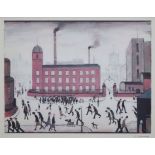 After Laurence Stephen Lowry R.A. (1887-1976), "Mill Scene", signed in pencil in the margin, from an