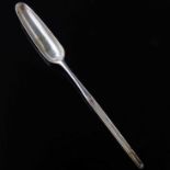 Irish silver marrow scoop, John Nicholson of Cork, sterling, circa 1790, length 22cm, 1oz 12dwt,