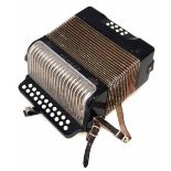 Hohner Erica accordion, with twenty-one button keys and eight chord notes, 28cm wide Condition