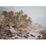 John Glover (1767-1849), River landscape, unsigned, watercolour and pencil, 30.5 x 42.5cm.; 12 x