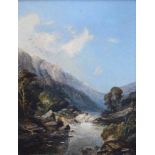 Attributed to Thomas Whittle, 19th century, River scene with fishermen, unsigned, attributed and