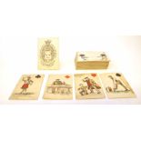 A part set of Victorian playing cards, printed for the designer by Maclure, Macdonald & Macgregor,