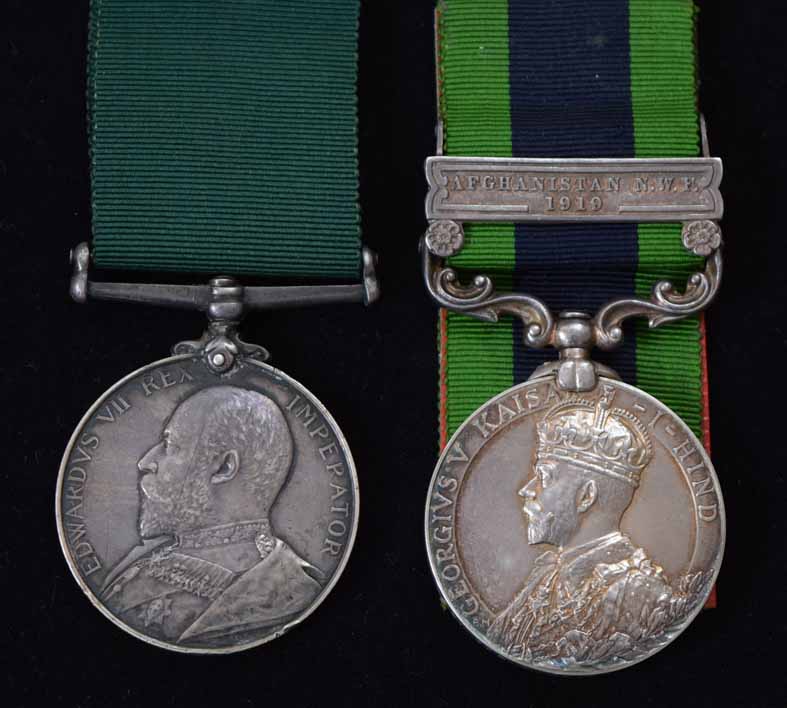 India General Service Medal George V Kaisar-i-Hind with Afghanistan N.W.F. 1919 clasp, awarded to