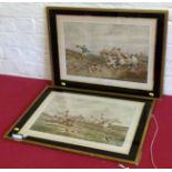Pair of hunting prints. Condition report: see terms and conditions.