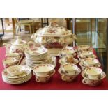 Masons iron stone fruit basket tea and dinner ware (forty eight pieces). Condition report: see terms